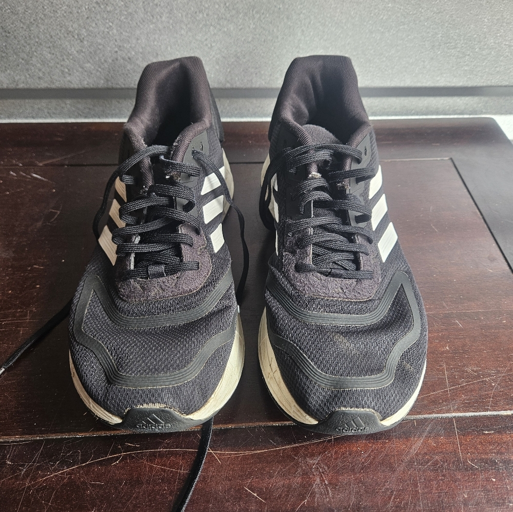 Adidas Women's Duramo 10 Casual Running Shoes GY3867 Black White Sz 9